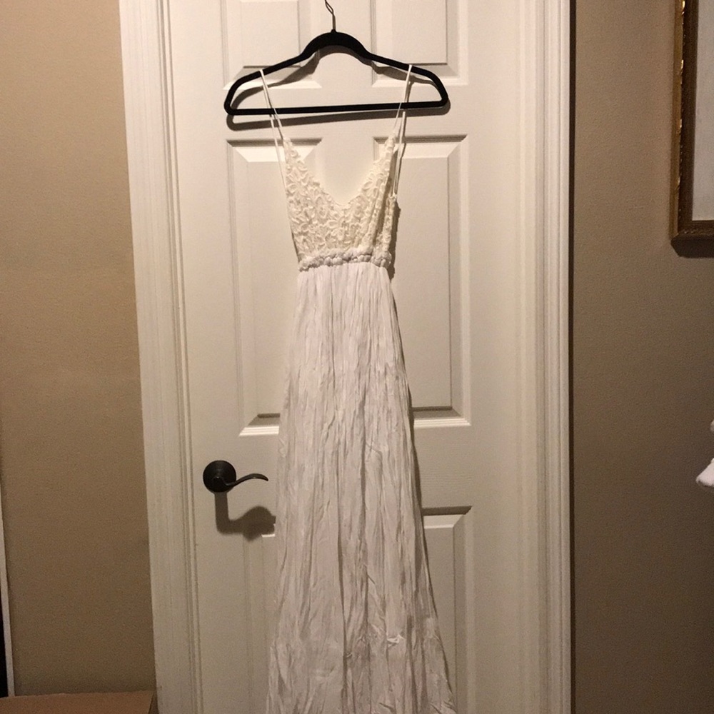 White- ANGL maxi dress